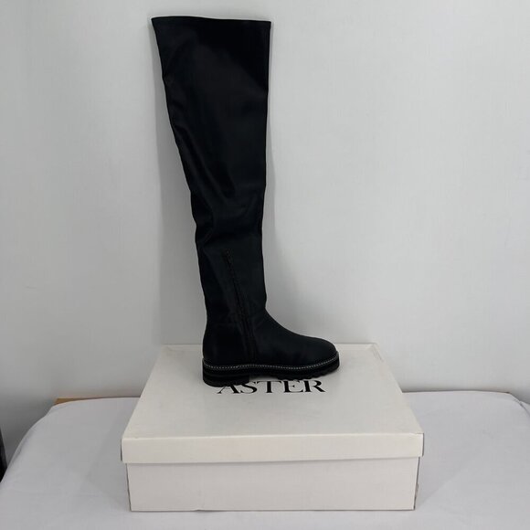 Aster Kandi Ecoflex Over-the-Knee Black Boots – Size 8 NWBox - Picture 1 of 9